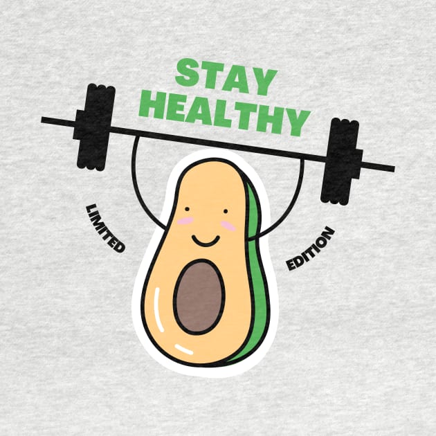 Healthy, Weight Lifting  Avocado by Kahlenbecke